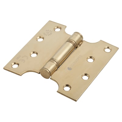 Max Parliament Hinge - 102 x 50 x 102 x 3mm - PVD Brass - Pair