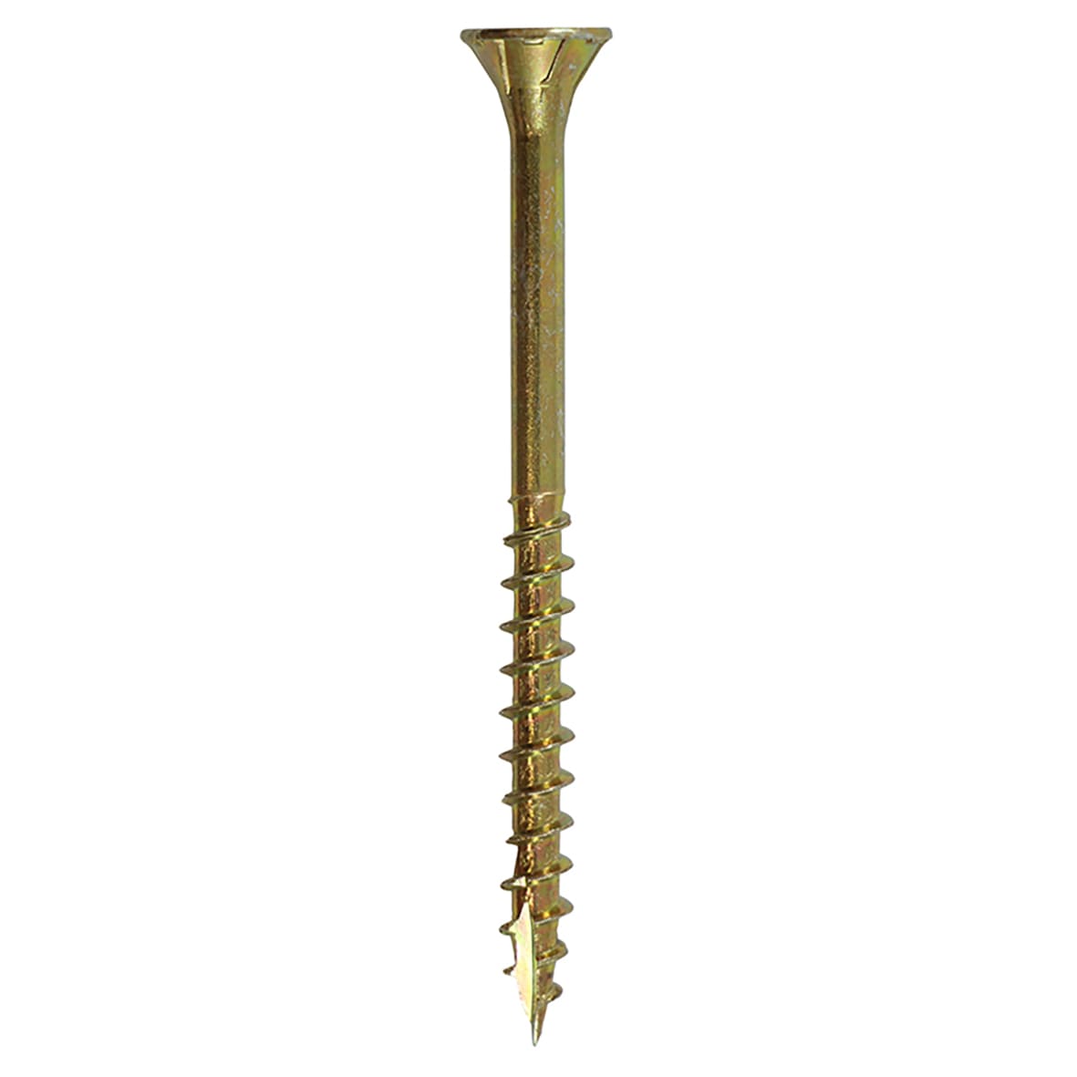 C2 Floor-Fix Flooring Torx Countersunk Wood Screws - 4.2 x 55mm - Yellow Zinc - Pack of 200