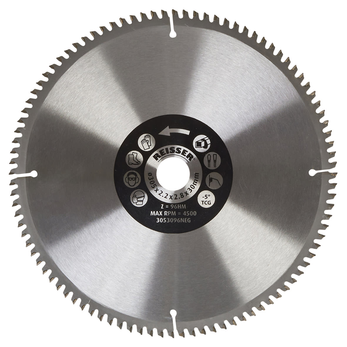 TCT Circular Saw Blade - 305 x 30mm - 96T - Aluminium & Plastic