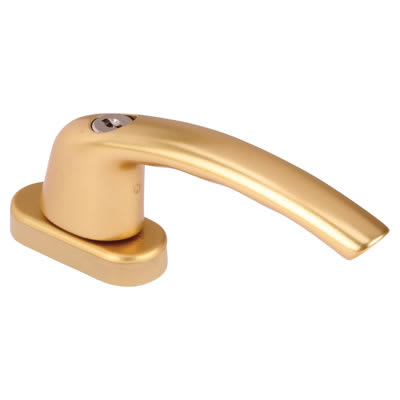 uPVC/Timber Tilt & Turn Espagnolette Locking Multipoint Window Handle - Dual - Anodised Gold