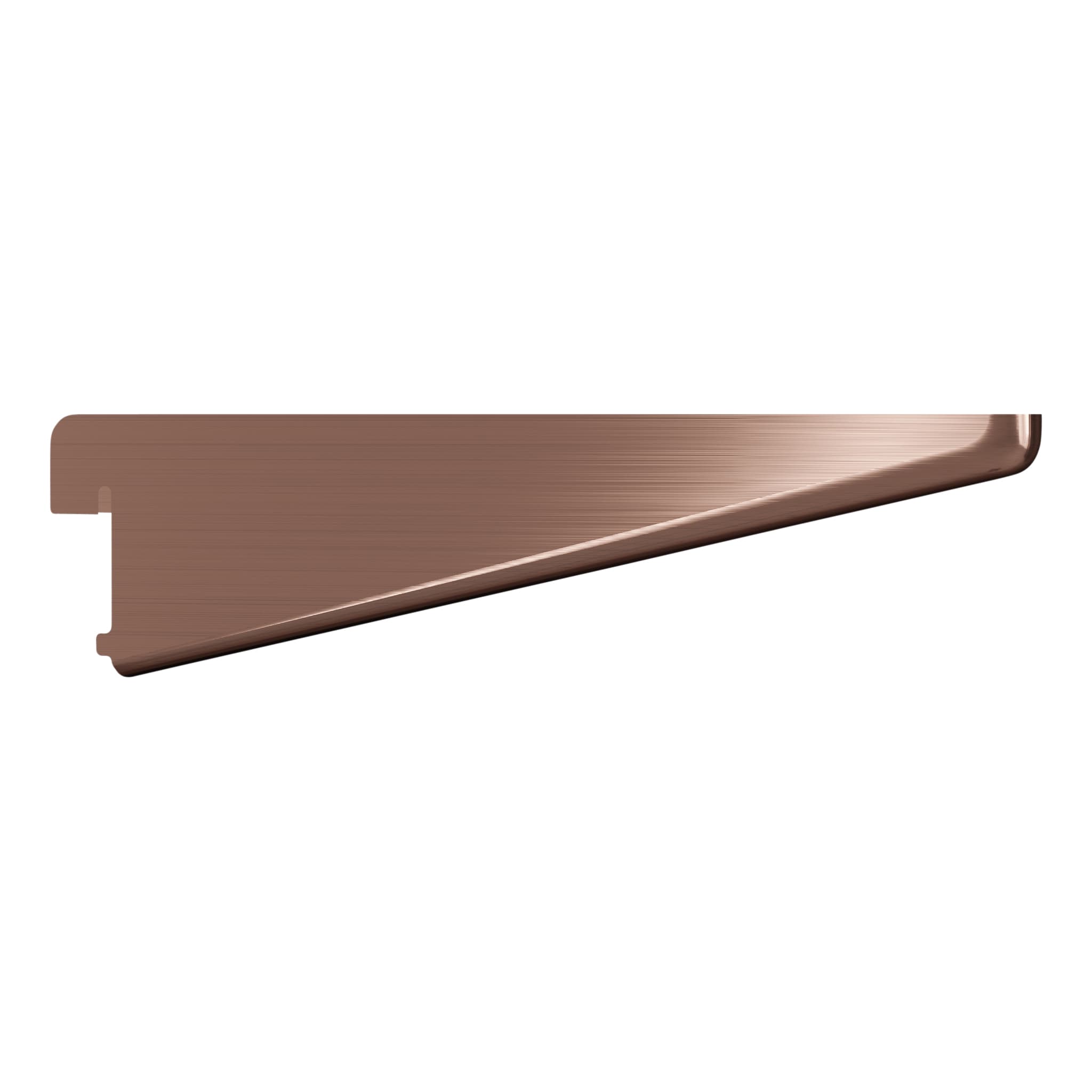 Twin Slot Shelf Bracket - 170mm Length - Antique Copper