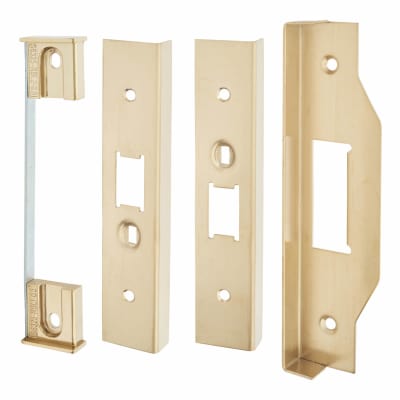 12mm Rebate Kit to suit Mortice Nightlatches - PVD Brass