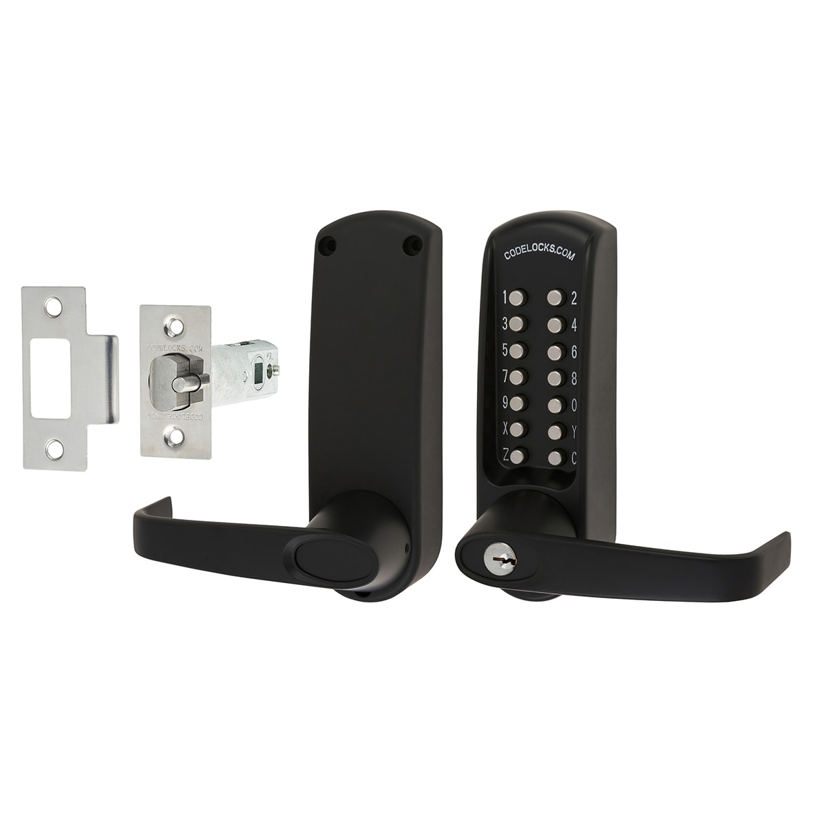 Heavy Duty External Marine Grade Push Button Code Lock and Latch - Black