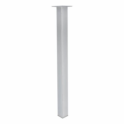 Square Worktop Support Breakfast Bar Table Leg - 60 x 870mm - Polished Chrome