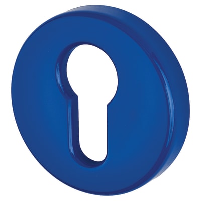 Nylon Escutcheon - 52mm Diameter - Euro - Cobalt Blue - Pair