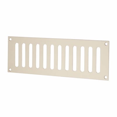 Plain Slotted Vent - 229 x 76mm - 4085mm² Free Air Flow - Polished Stainless Steel