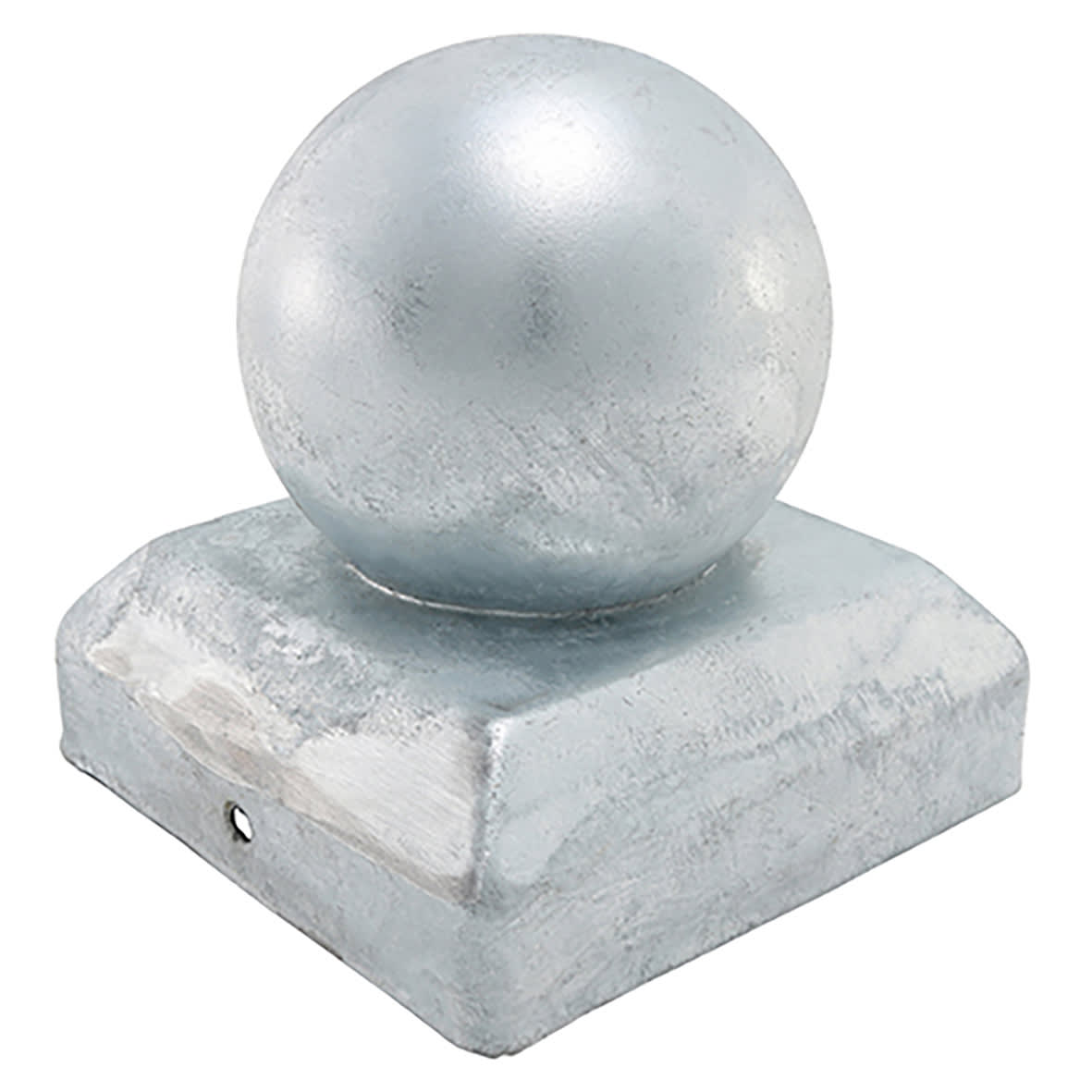 Ball Fence Post Cap for 3"/ 75mm Posts - Zinc