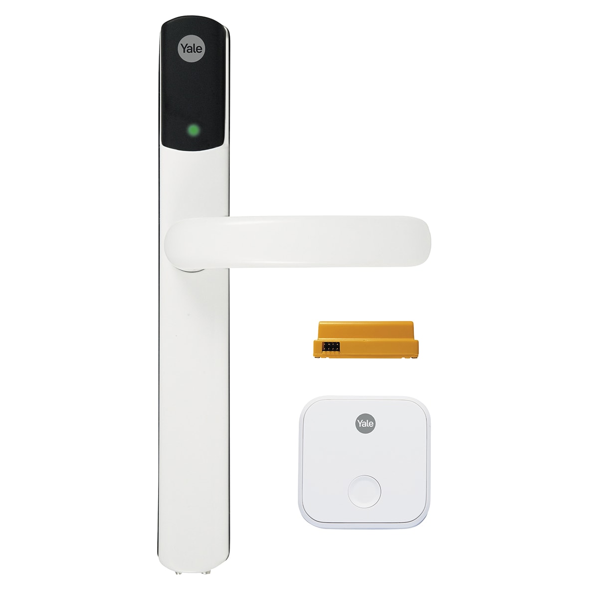White Conexis L2 Electronic Multipoint Smart Lock Door Handles - SD-L2000-WH