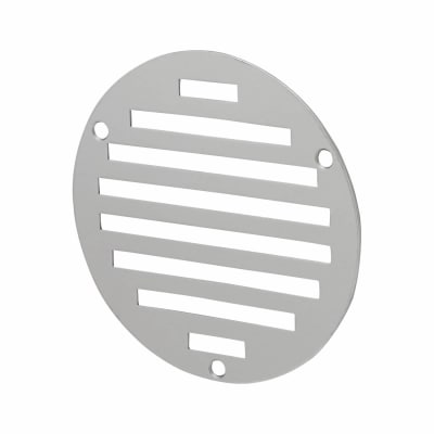 Circular Slotted Vent -102 x 102mm - 1125mm² Free Air Flow - Polished Stainless Steel