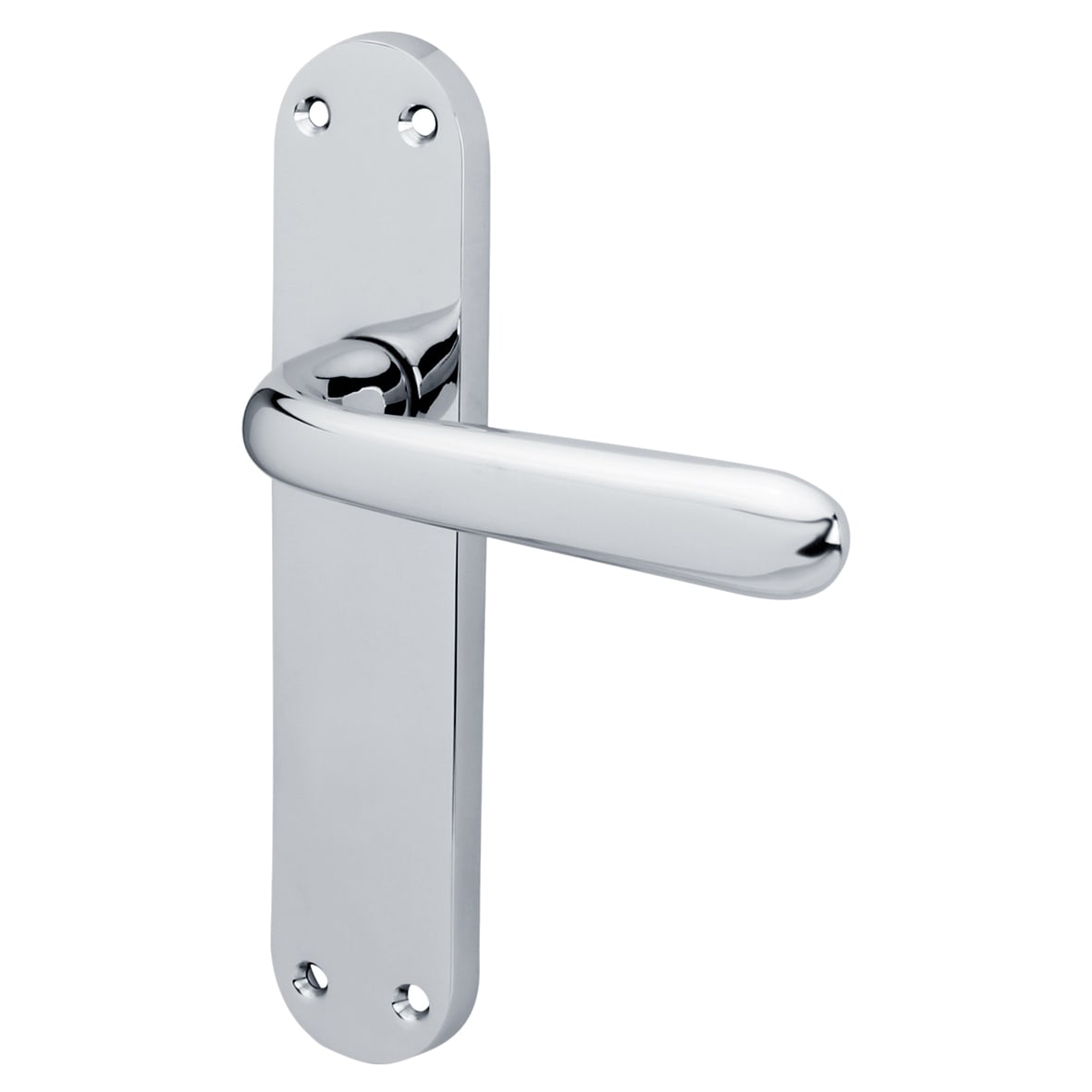 Polished Chrome Latch Door Handles Pack - Arezzo Range