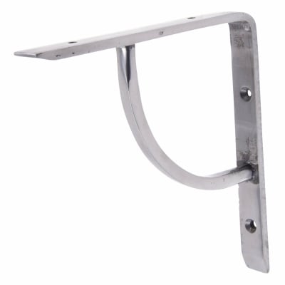 Plain Shelf Bracket - 152 x 152mm - Pewter