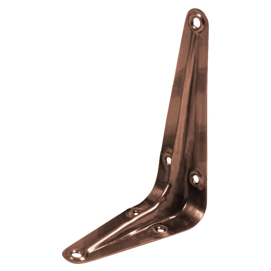 London Pattern Shelf Bracket - 125 x 100mm - Antique Copper 890923P