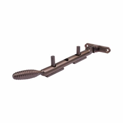Reeded Casement Window Stay - 8"/200mm Length - Soft Antique Bronze