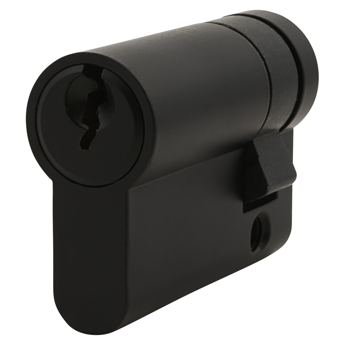 5 Pin 46mm Euro Single Cylinder - 35 + 10mm - Matt Black - Keyed to Differ