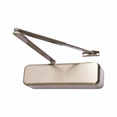 Overhead Fire Door Closer - Power Size 4 - Push/Pull Mounting - Satin Stainless Steel