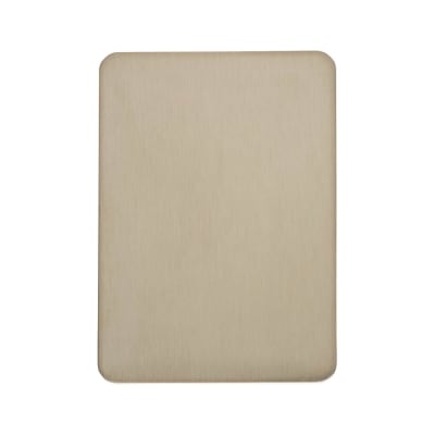 Jumbo Repair Escutcheon - 65.5 x 47.6mm - Blank - Satin Stainless Steel