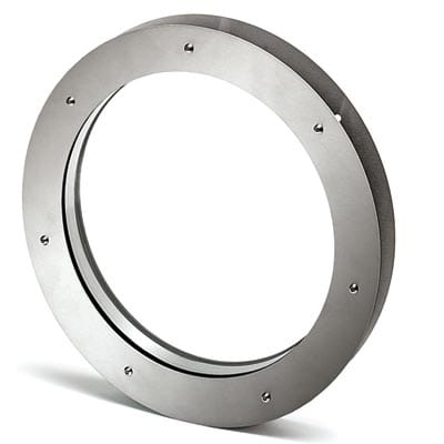 Twin Glazed Round Vision Panel - 305mm Diameter - - Brushed Stainless Steel