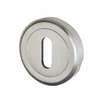 Marcus Escutcheon - 48mm Diameter - Keyhole - Satin Chrome