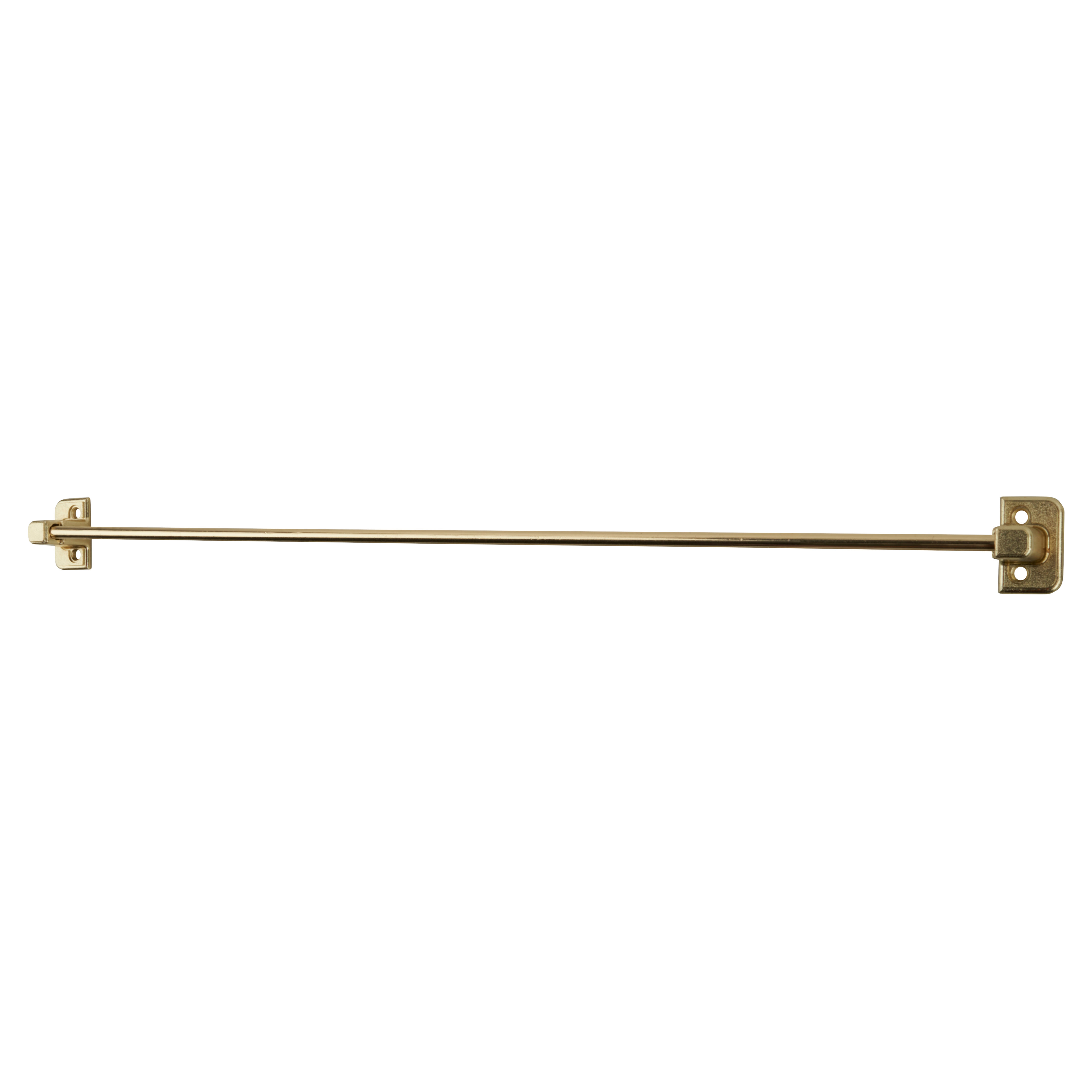 Wardrobe Door Belt / Tie Rail - 380 x 30 x 21mm - Brass