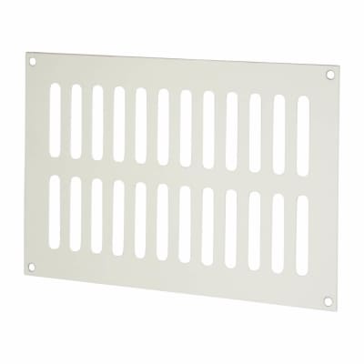 Plain Slotted Vent - 229 x 152mm - 6600mm² Free Air Flow - Satin Aluminium