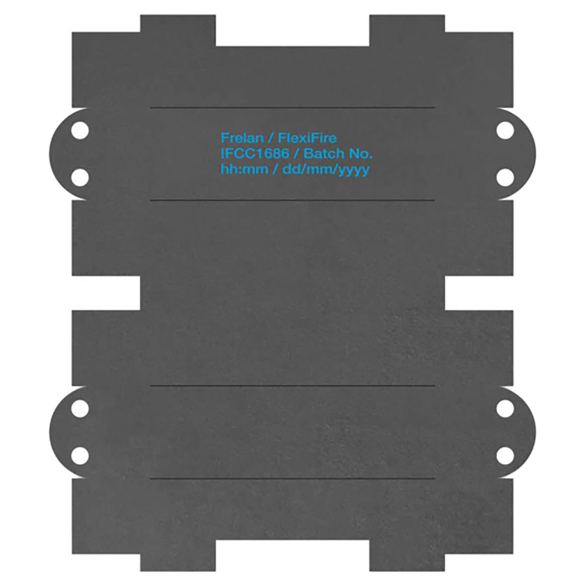 Intumescent Hinge Pad for - Radius - 160 x 30 x 2mm