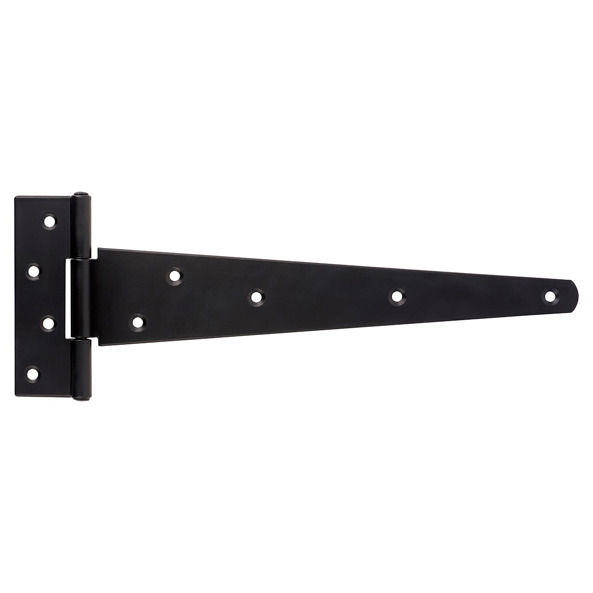 Heavy Duty Gate/Door Tee Hinge - 300 x 126mm - Black Powder Coated - Pair