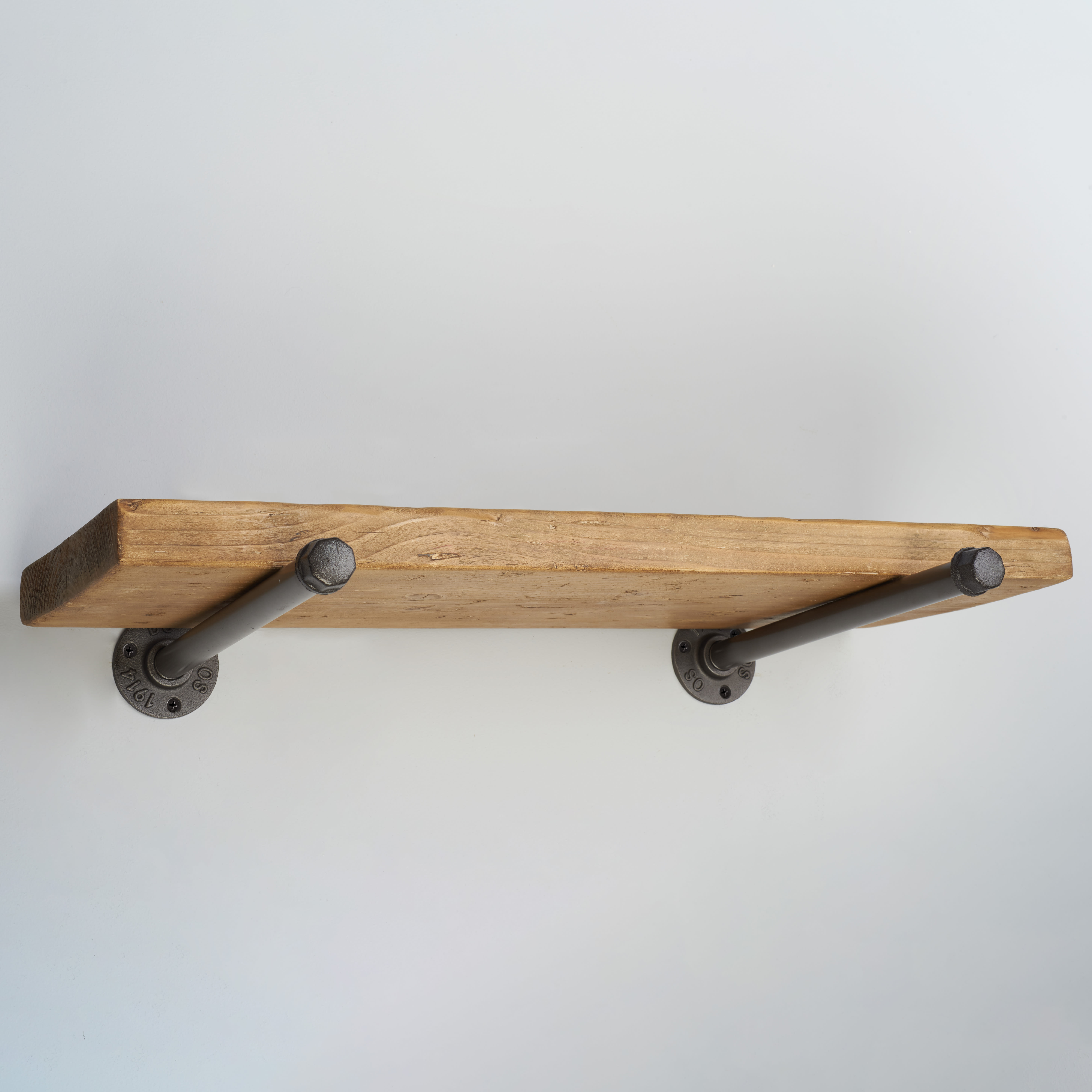 3/4" Pipe Shelf Brackets - Grey - Pack of 2