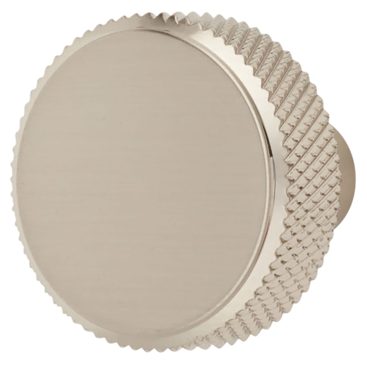 Marlow Knurled Round Cabinet Knob - 30mm Diameter - Satin Nickel