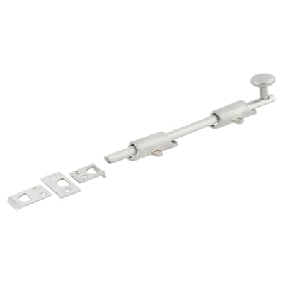French Door Bolt/Flat Section Bolt - 202 x 42mm - Satin Chrome