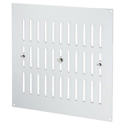 Hit & Miss Vent - 242 x 242mm - Satin Aluminium