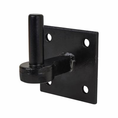 Heavy Duty Hook on Square Plate - 19mm Pin - Black Galvanised