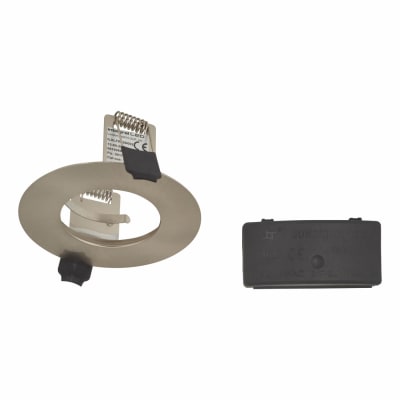 LED Evofire Fire Rated LED Fixed Downlight with Holder - Satin Nickel