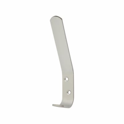Single Hat & Coat Hook - 129 x 20mm - Aluminium - Pack of 10