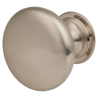 Domed Round Cabinet Knob - 25mm Diameter - Satin Nickel