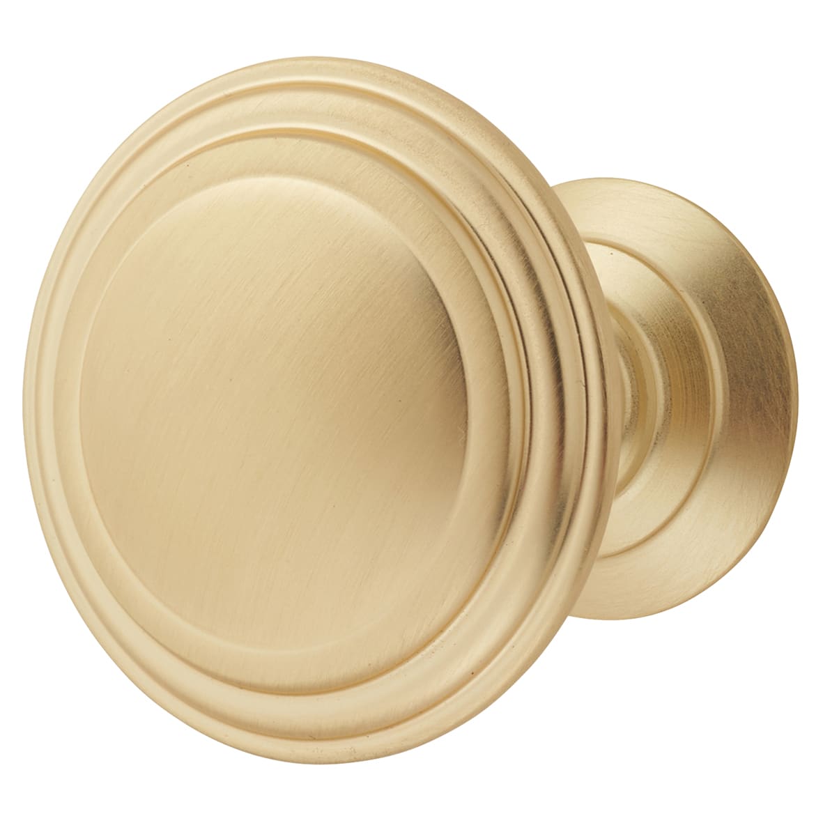 Hythe Round Cabinet Knob - 30mm Diameter - Satin Brass