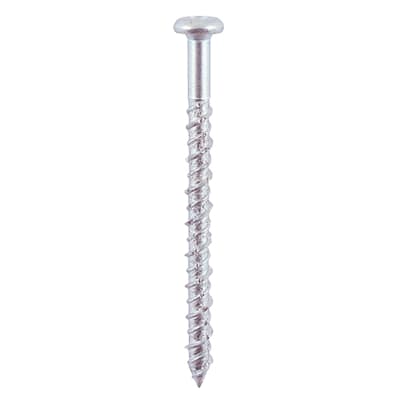 Masonry Screw - Pan Head - Zinc Plated - T25 - 6 x 80mm - Pack of 100