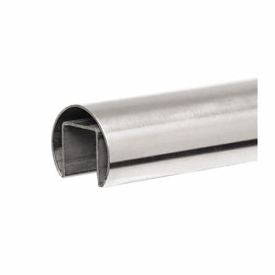 Sabco Handrail with Gasket to suit 17.5mm Glass - Satin Stainless Steel