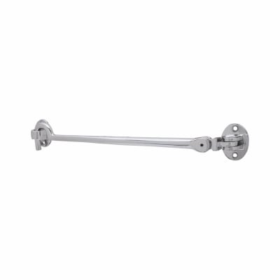 Heavy Duty Cabin Hook & Eye - 250mm Length - Polished Chrome