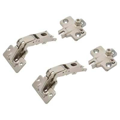Slide On MODUL Cabinet Hinge Pack - 170° - Sprung - Overlay - Zinc Plated - Pair