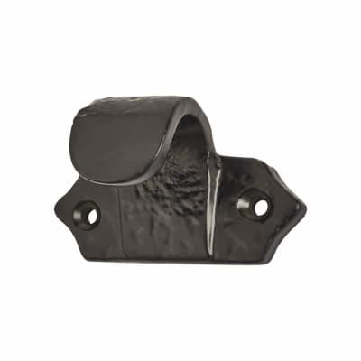 Iron Sash Finger Window Lift - 60 x 36mm - Antique Black Iron 384053P
