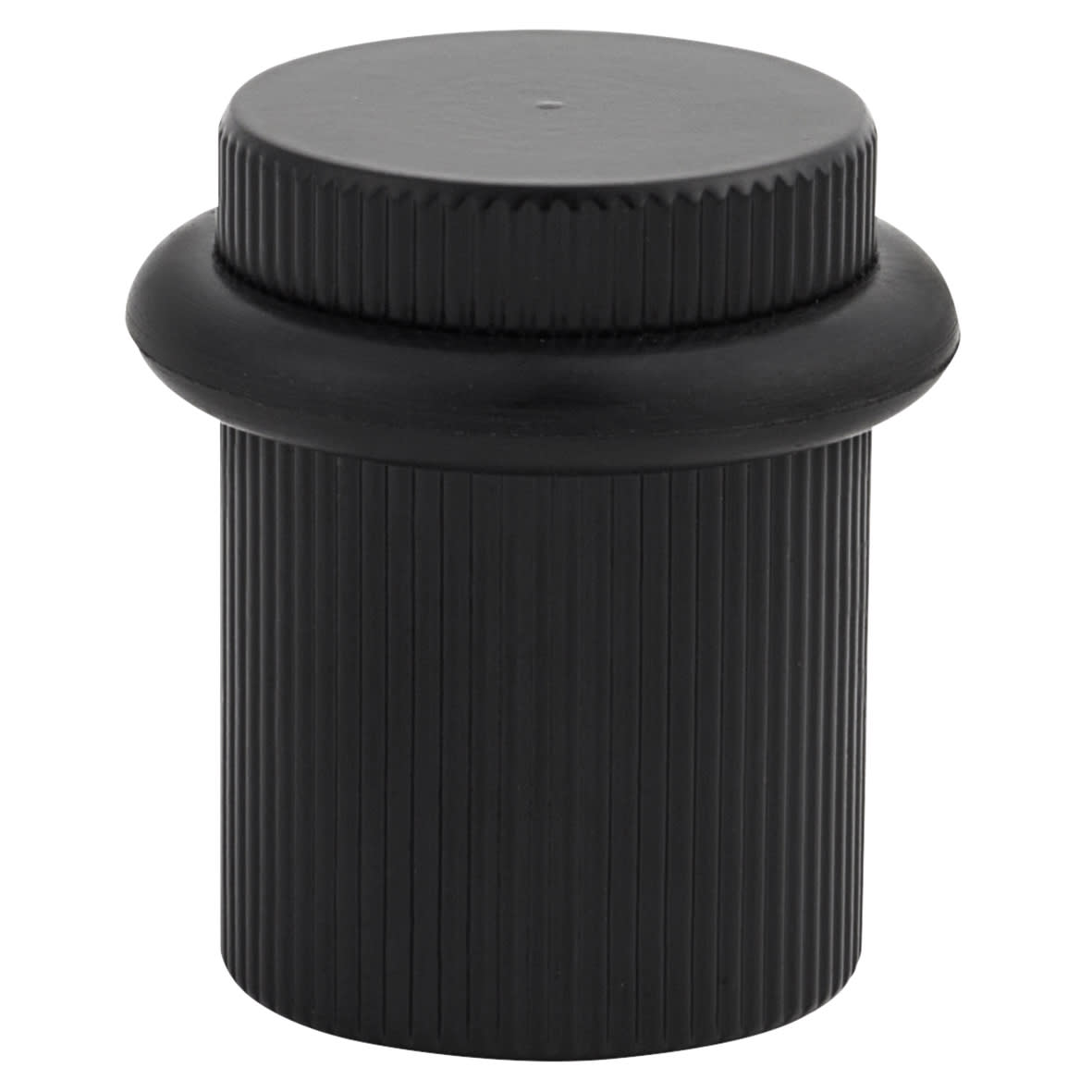 Lines Floor Door Stop - 22 x 30mm - Matt Black