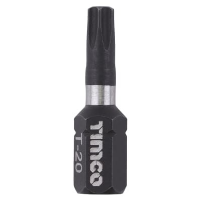X6 Impact Driver Bits - Torx - T20 - 25mm Length - Pack of 10