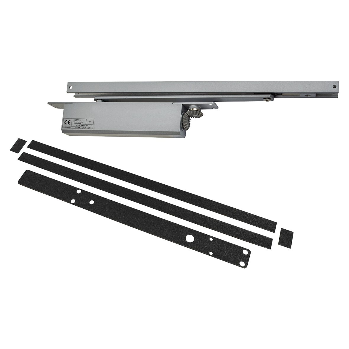 ITS.11204 Concealed Overhead Fire Door Closer with Intumescent - Power Size 2-4 - Silver