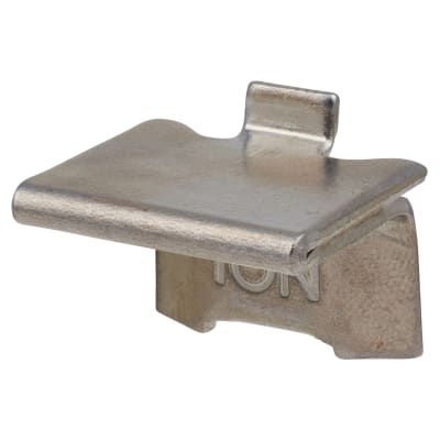 Heavy Duty Raised Bookcase Clip - Satin Chrome Plated - Pack of 10