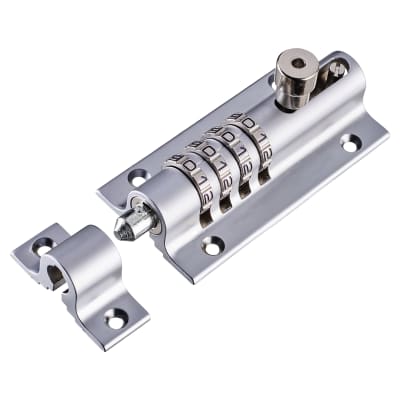 Combination Bolt - 125mm Length - Satin Chrome