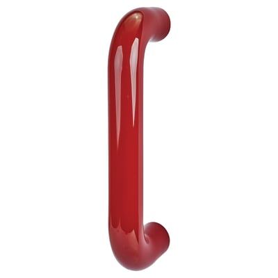Rouge Red Nylon D-Bar Door Pull Handle - Bolt Fix - 220mm c/c