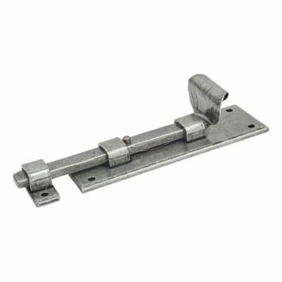 Pewter Straight Barrel Bolt - 190 x 27mm