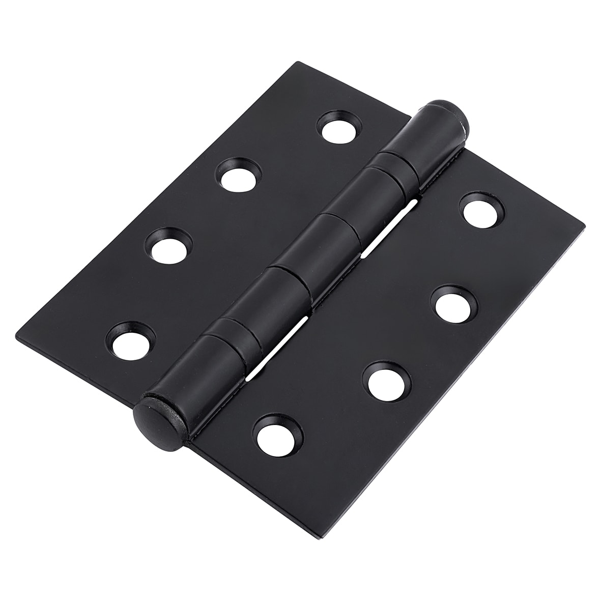 Twin Ball Bearing Butt Door Hinge - 100 x 75 x 2mm - Matt Black - Pair