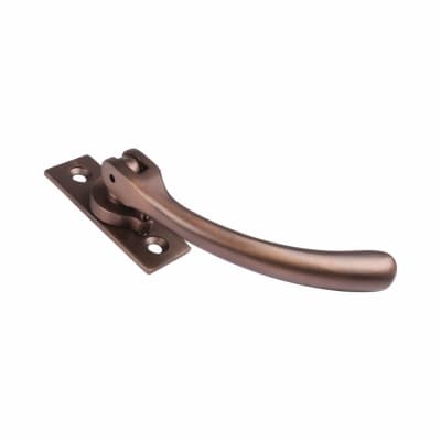 Bulb End Locking Espagnolette Casement Window Handle - Right Hand - Soft Antique Bronze