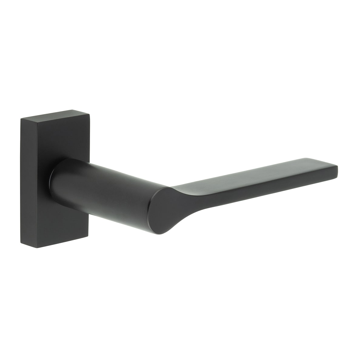 Black uPVC Multipoint Door Handles on Rectangular Rose - CR-105 Range